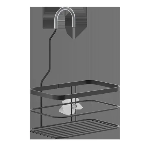 "Duschenboy klein "Origin Lava", Schwarz, matt, 20 x 12 x 29 cm image"