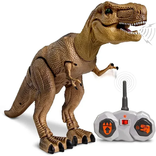 "Discovery Kids RC T-Rex Dinosaurier beweglicher und laufender Dinosaurier mit Sound und beweglichem Mund image"