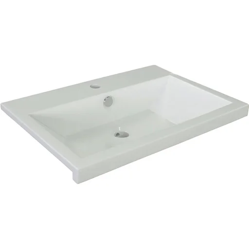 "Concept Waschbecken Polybeton 60cm Weiss image"