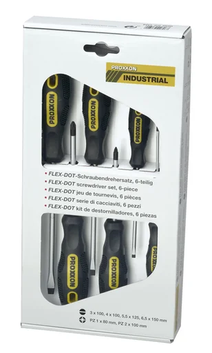 "FLEX-DOT Schraubendrehersatz Schlitz und POZIDRIV (6-teilig) image"