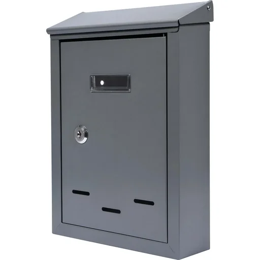 "Briefkasten mit 2 Tasten - graphit - 285x200x60 mm image"