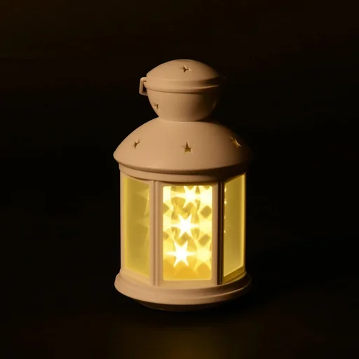 "LED Laterne Beleuchtung 3D Hologramm Stern Lampe Weihnachtsdeko image"