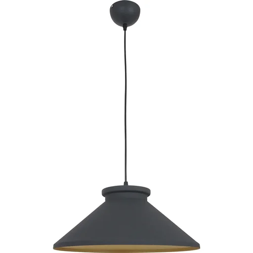 "Hängeleuchte Deckenlampe Deckenstrahler Industrie Vintage E27 40W Metall schwarz ?37 x H14,5 cm (ohne Birne) image"