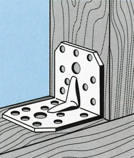 "Winkelverbinder 105 x 105 x 90 mm mit Wulst, 12 Stück image"