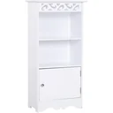 Schrank mit dezenter Verzierung weiß