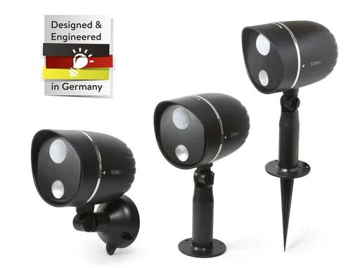 "Batteriebetriebe LED Außenleuchte mit PIR Bewegungserkennung image"