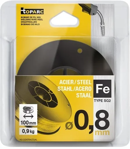 "Massivdrahtspule Stahl G3Si1/ER70S-6, Ø 0,8mm - Plastiktrommel S100 image"