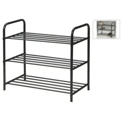 "Schuhregal mit 3 Schichten 58x34x66 cm image"