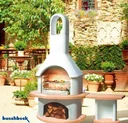 Garten Grillkamin CARMEN mit Tisch GEORGIA