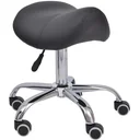 Sattelhocker - Rollhocker gepolstert höhenverstellbar schwarz