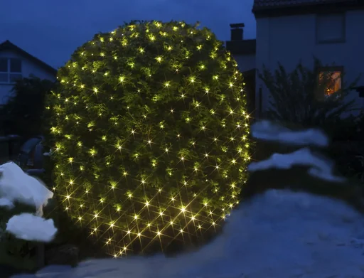 "Batteriebetriebenes Lichternetz mit 200 warmweißen LEDs, 3 x 3 Meter image"