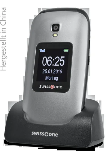 "Senioren Klapphandy BBM 625 silber-schwarz, Großes 2,4" Farbdisplay, Zusätzliches 1,4" Außendisplay, Notruftaste image"