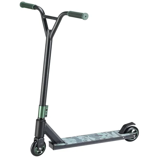 "Premium Stunt Scooter - Camouflage / Grün - ABEC 9 - Aluminium image"