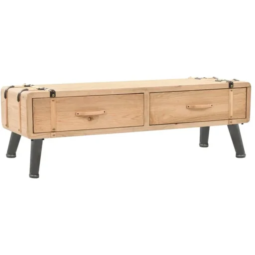 "TV-Schrank 120x33x35 cm aus massivem Kiefernholz image"