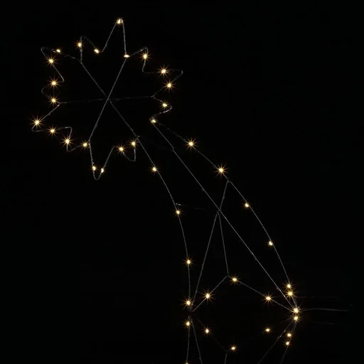 "Falling Star - LED - Weihnachtsbeleuchtung - mit Zeitschaltuhr - 59 x 26 cm - Warm White image"