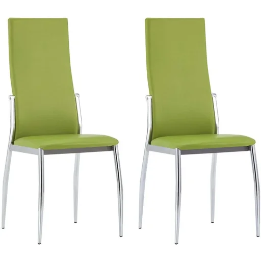 "Esszimmerstühle 2-Sitzer Kunstleder grün image"