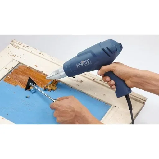 "Entlackungsset - Heißluftpistole mit Farbabstreifern - 1600W - 630° image"