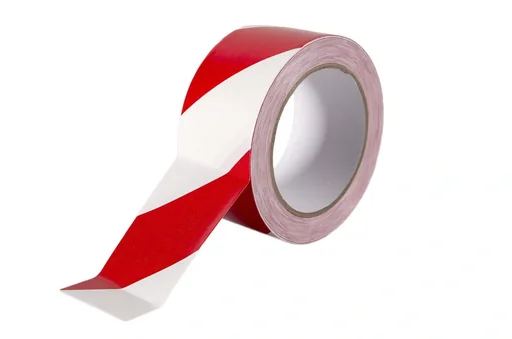 "Warn- und Kennzeichnungsklebeband, rot/weiß, 33 m image"