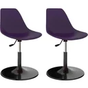 Esszimmerstühle drehbar 2tlg. PP flieder