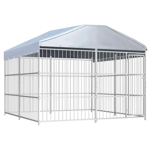 "Hundehütte außen mit Dach 300x300x200 cm image"