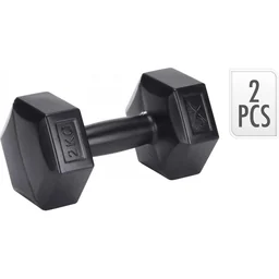 2 Stück Kurzhanteln - 2x 2KG - Schwarz
