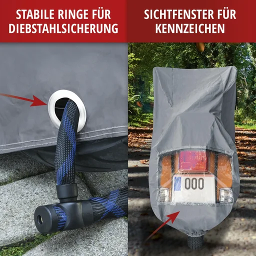 "Motorradgarage Scooter - Grösse S - 185 x 90 x 110 cm - PVC image"