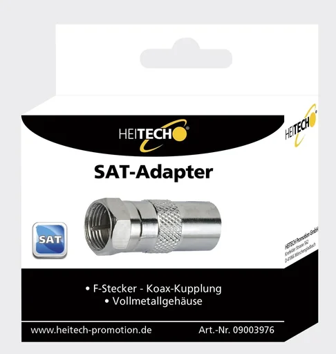 "SAT-Adapter F-Stecker-Koax Kupplung image"