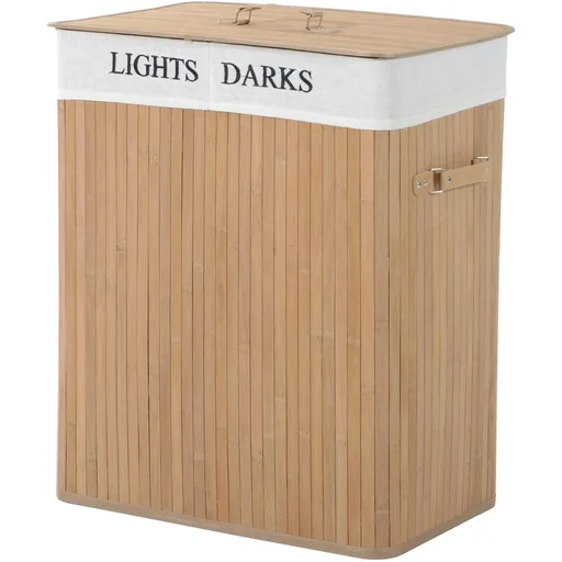 "Wäschekorb 100L Bambus image"
