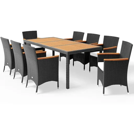 "Polyrattan-Sitzgruppe Verona 17-teilig - Schwarz image"