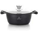 Herenthal Suppe/Kasserolle Marmor - mit Glasdeckel- 20cm