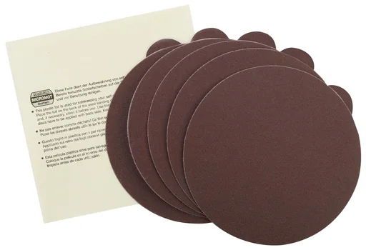 "Elektrokorund-Schleifscheiben für TG 125/E, Korn 150, 5 Stück + 1 Aufbewahrungsscheibe image"