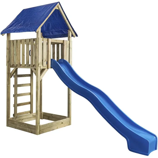 "Spielturm Lisa mit Rutsche blau image"