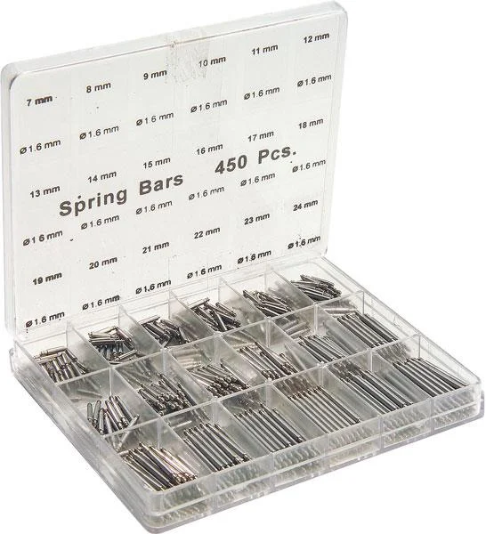 Federsteg Set von 7 bis 24 mm, 450 Teile