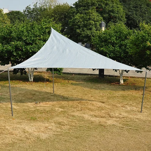 "Sonnensegel (grau) Sonnenschutz Dreieck HDPE(3x3x3m) image"