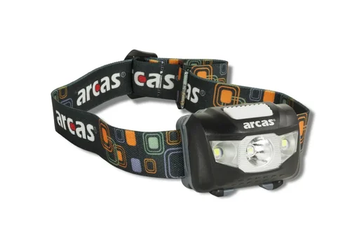 "LED Stirnleuchte mit 5 Watt CREE LED, 2 seitliche Flutlicht LEDs, IPX6 image"