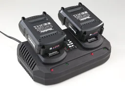 Akku-Set 2 x 18 Volt Akku 2 Ah + 1 x Doppel - Schnellladegerät