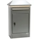 SafePost Premium 50 LED Silbergris