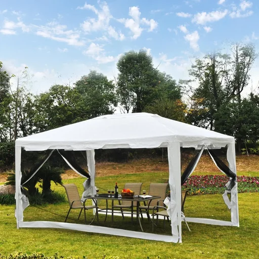 "Pavillon Partyzelt mit Seitenwänden 4x3m image"