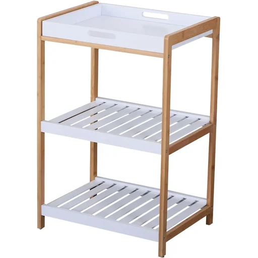 "Küchenwagen rollbar Servierwagen Küchentrolley abnehmbare Topplatte 46 x 35 x 74,5 cm image"