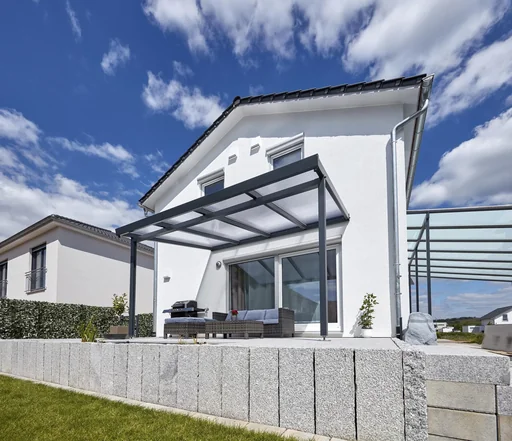 "Terrassendach Premium, anthrazit, 4102 x 3060 mm - 10mm Verbundsicherheitsglas (VSG) image"