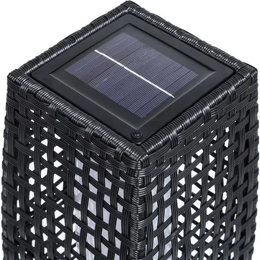 "Solar-Gartenleuchte Polyrotan 25 LED 80cm image"