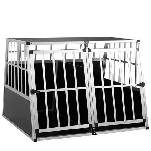 "Hundetransportbox XXL 97x90x70cm Aluminium image"