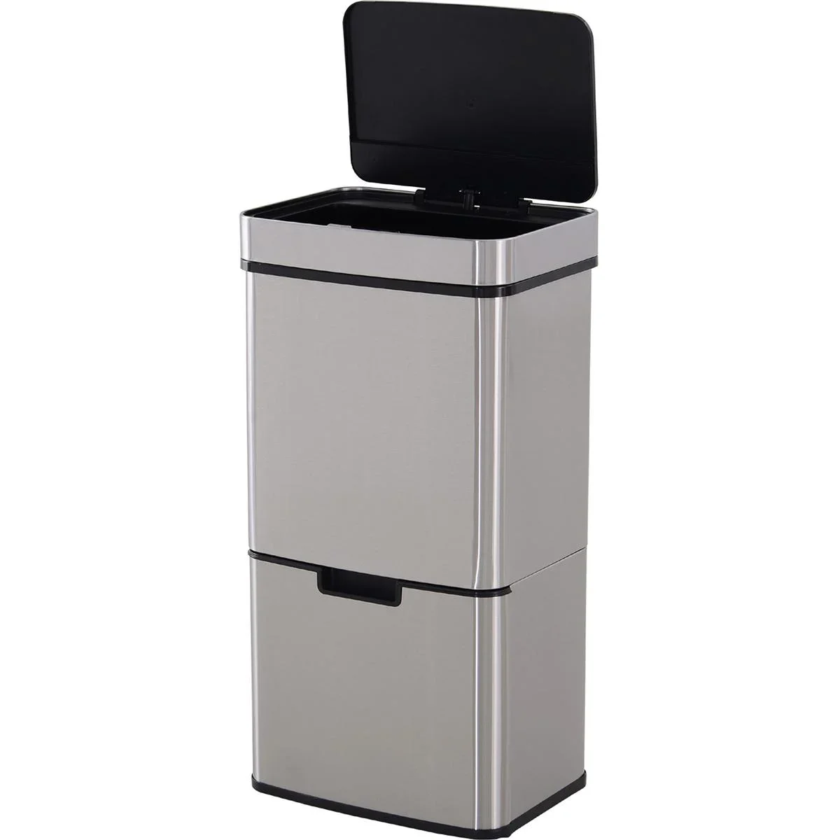 Abfalleimer mit Sensor silber