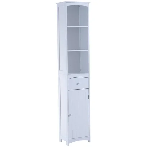 "Badschrank 34x24x170cm Badezimmerschrank Badregal image"