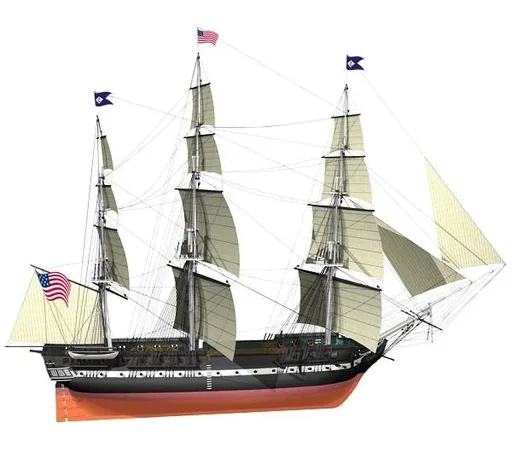 "Baukasten USS Constitution image"