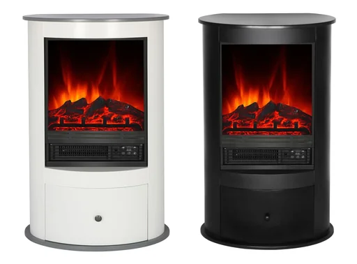 "Elektro-Kamin "Wien II", Weiß image"