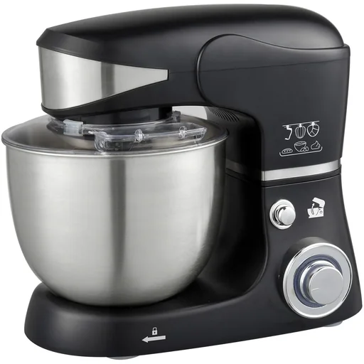 "Küchenmaschine - 5,5 Liter - 1600 Watt - 3 Geschwindigkeiten und Pulsmodus - Schwarz image"