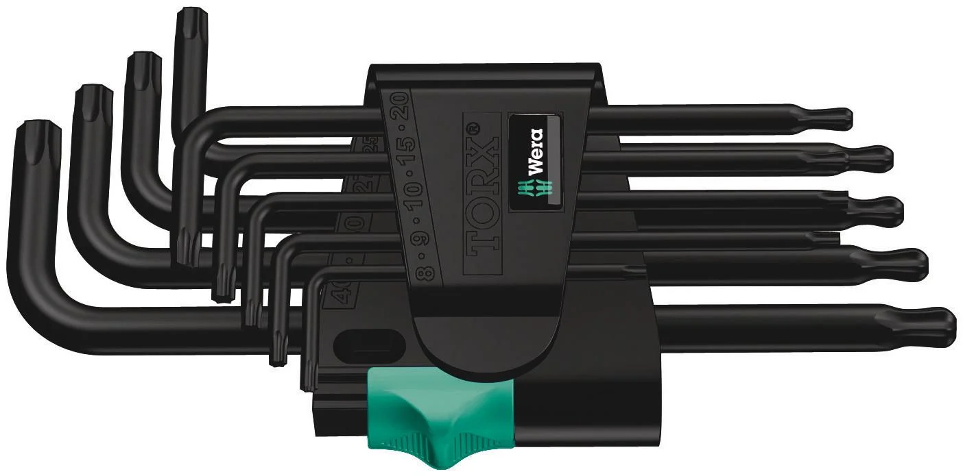 Torx- Winkelschlüsselsatz, BlackLaser, 9-teilig