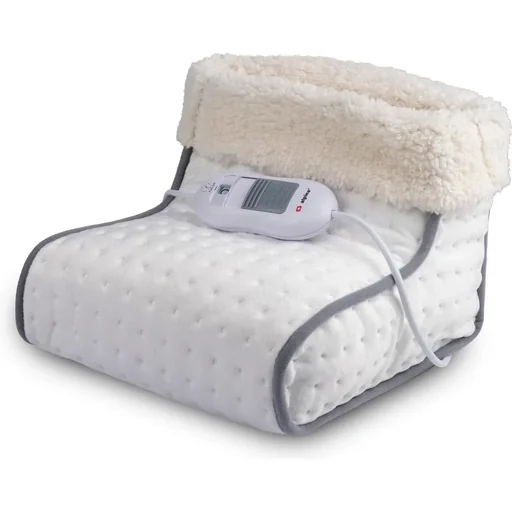 "Elektrischer Fußwärmer - 3 Wärmestufen - waschbare Innenhülse - 100W - Weiß image"