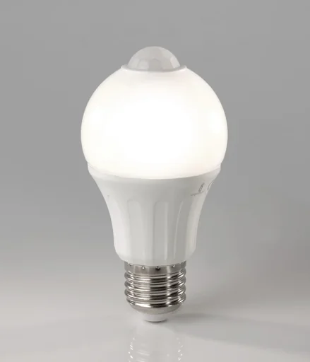 "LED Lampe mit Bewegungssensor - 6 Watt, E27, warmweiß image"